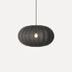 Made By Hand - Pendellampe - Knit-Wit 57 Oval Pendant - Black