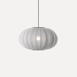 Made By Hand - Pendellampe - Knit-Wit 57 Oval Pendant - Silver