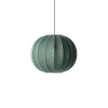 Made By Hand - Pendellampe - Knit-Wit 45 Round Pendant - Tweed Green