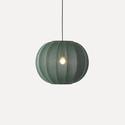 Made By Hand - Pendellampe - Knit-Wit 45 Round Pendant - Tweed Green