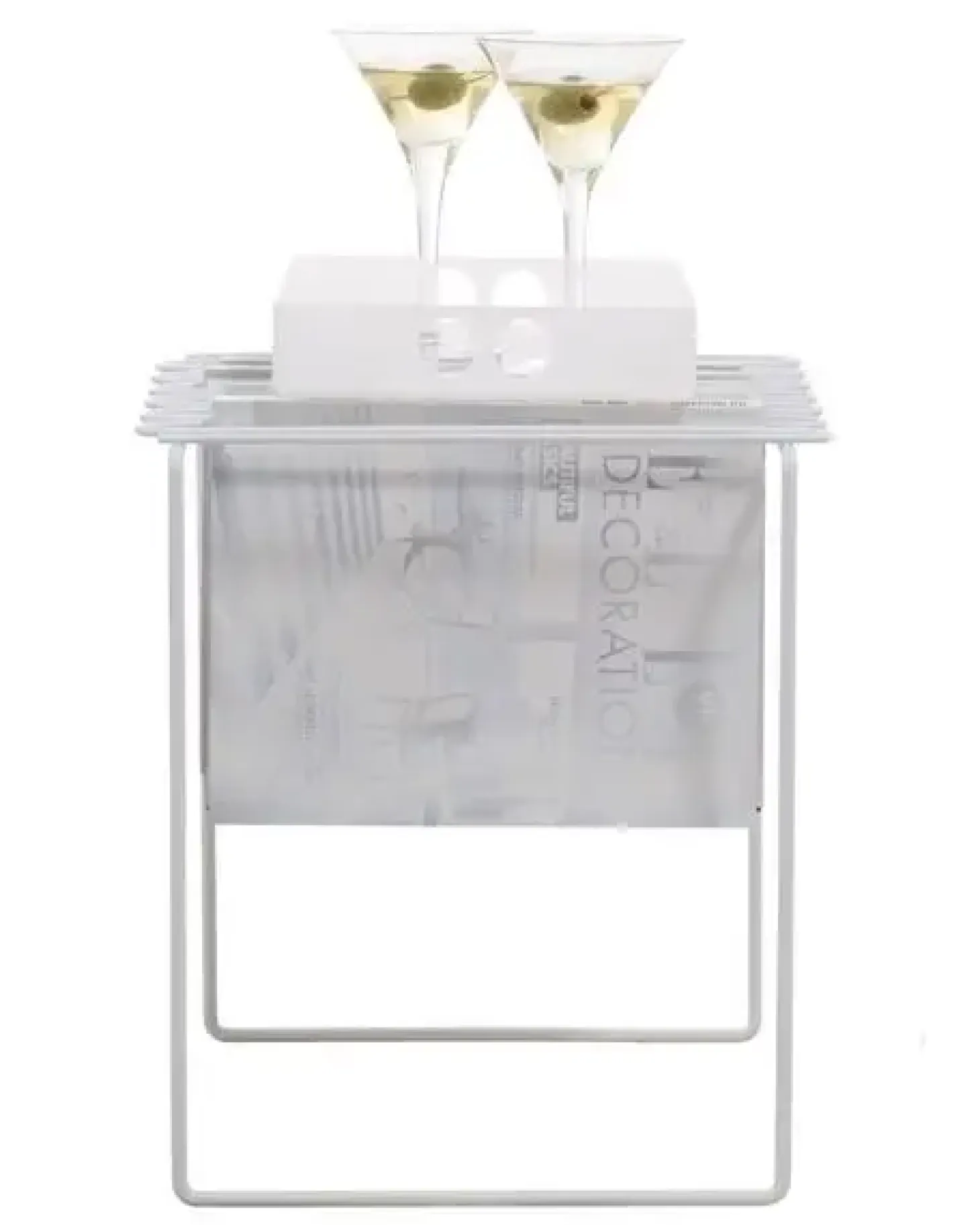 Magasinholder Grill i hvid fra Neon Living