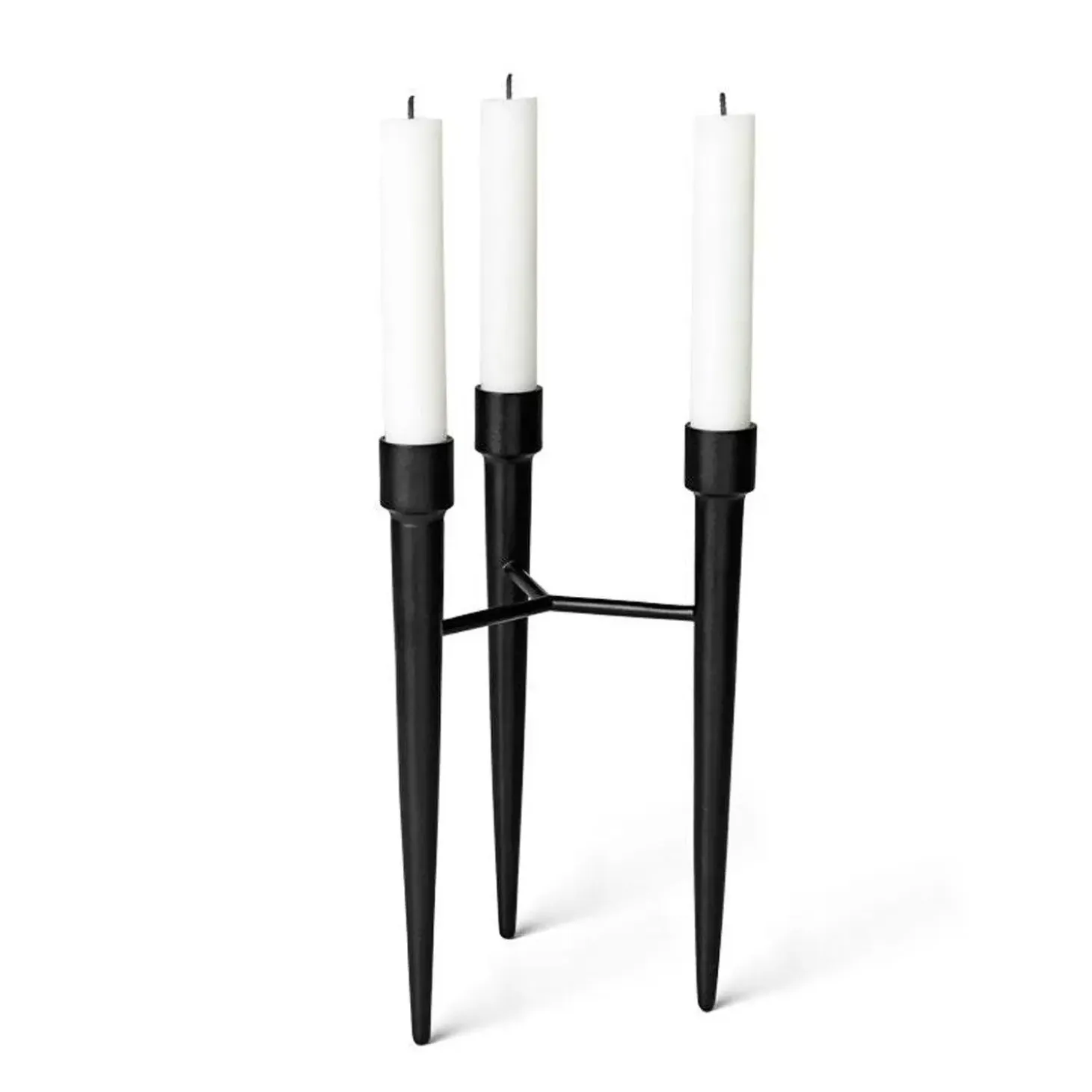 Mater - Spike lysestage - Sort støbejern