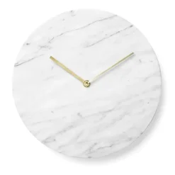 Menu - Marble Wall Clock - white