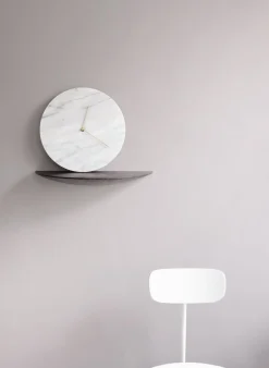 Menu - Marble Wall Clock - white