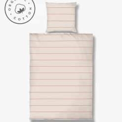 Mette Ditmer - ALIGN-sengesæt - Bright red/Sand - W140 x L220 cm