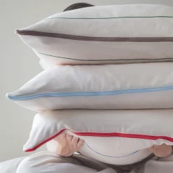 Mette Ditmer - ALIGN-sengesæt - Bright red/Sand - W140 x L220 cm