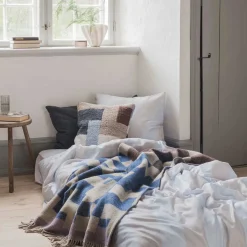 Mette Ditmer - DIAGONAL-sengesæt - Light grey/Sand - W200 x L220 cm