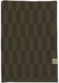 Mette Ditmer - GEO gæstehåndklæde, 2-pak, Chokolade