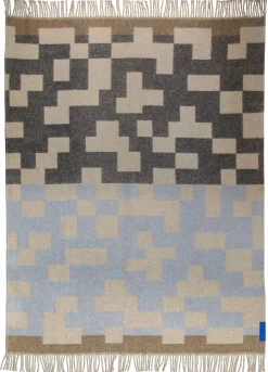 Mette Ditmer - MAZE-plaid - Light blue - W130 x L190 cm