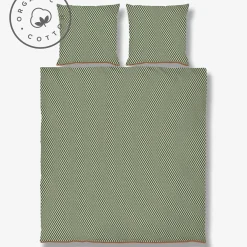 Mette Ditmer - MINI-sengesæt - Pine green/Tan - W200 x L220 cm