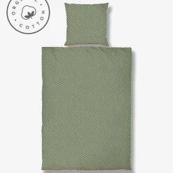 Mette Ditmer - MINI-sengesæt - Pine green/Tan - W140 x L200 cm
