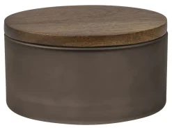 Mette Ditmer - MODEST-lågkrukke - Walnut