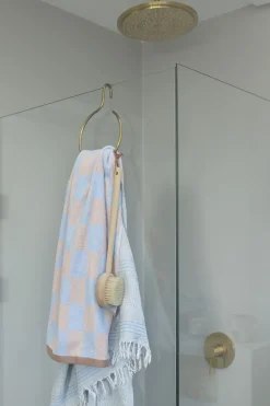 Mette Ditmer - RETRO badehåndklæde, lyseblå