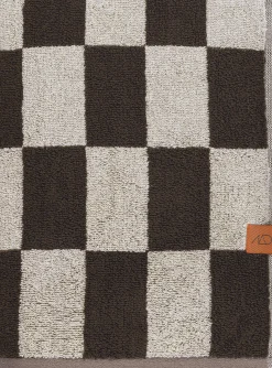 Mette Ditmer - RETRO-håndklæde - Chocolate - W70 x L133 cm