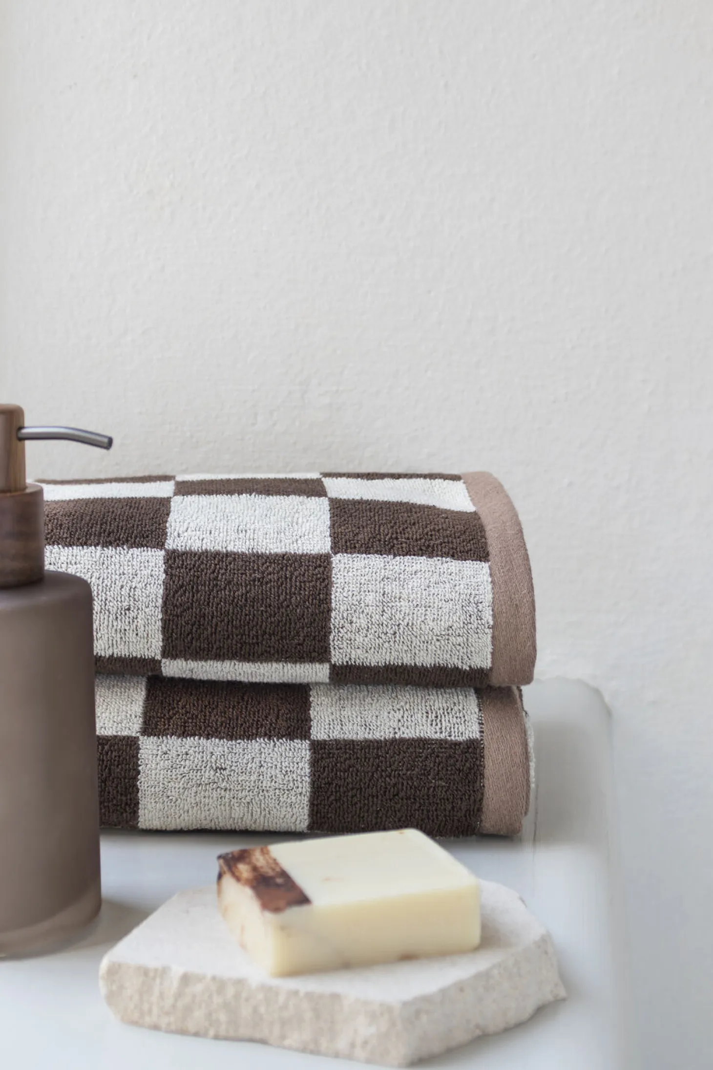 Mette Ditmer - RETRO-håndklæde - Chocolate - W40 x L55 cm