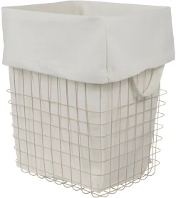 Mette Ditmer - STORE-IT trådkurv med bomuldspose - Large - Sand