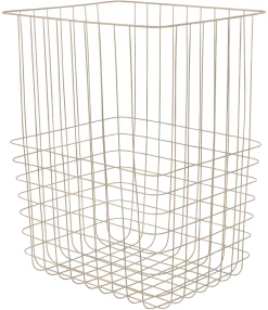 Mette Ditmer - STORE-IT trådkurv med bomuldspose - Large - Sand