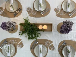 MiLLE W NORDISK DESIGN - Bakke i træ - Cognac læder - 15 x 60 cm.