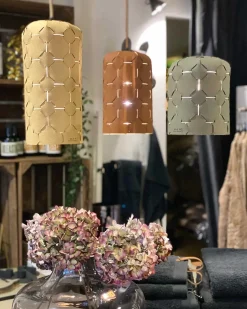 MiLLE W NORDISK DESIGN - Polar Lights - Pendel - Grå læder - Large