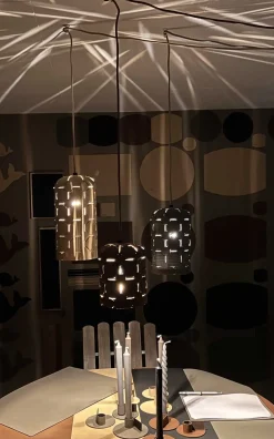 MiLLE W NORDISK DESIGN - Polar Lights - Pendel - Beige læder - Large