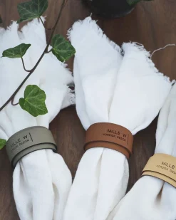 MiLLE W NORDISK DESIGN - Servietholder - Grå læder