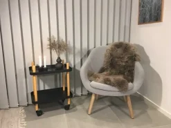 Misha Lammeskind - Brun - Ægte skin - 50x85 cm