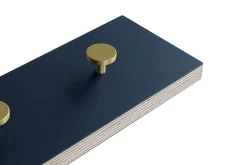 Moudhome - COLOR Knagerække i træ mørk blå - 70 cm