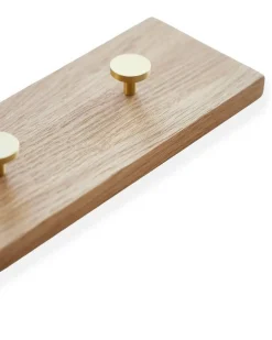 Moudhome - Ege Knagerække med Messing Knager - 70 cm