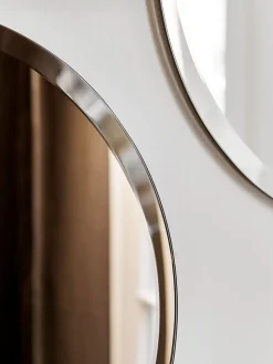 Moudhome - FACET rundt spejl Ø50 cm - Bronze