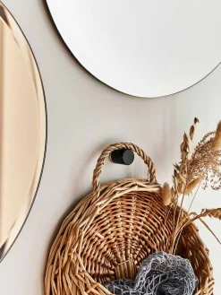 Moudhome - FACET rundt spejl Ø50 cm - Bronze