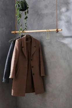 Moudhome - OAK Bøjlestang Med Læder - 80 cm