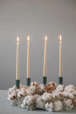 Moudhome - SPIKE lysholder - mørk grøn