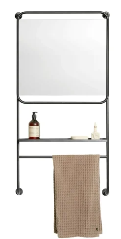 Muubs - Copenhagen spejl m. hylder - B: 60 cm, H: 120 cm, D: 22 cm