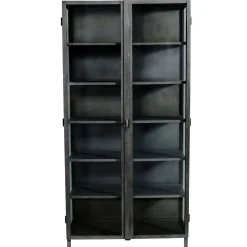 Muubs - Glasskab 17 - Jernskab m. glaslåger - 100 x 200 x 45 cm