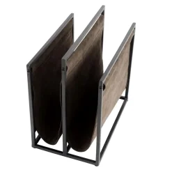 Muubs - Magasinholder - Sort/Grå - Jern/Ruskind