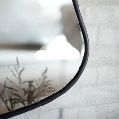 Muubs - Vægspejl Michigan M - Sort - Jern/Glas