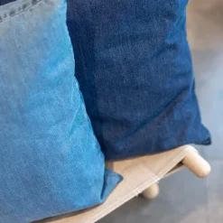 Never - Pudebetræk - Denim - Denim Midnight Blue - 60x60 cm