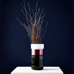 New Works - PI-NO-PI-NO Vase sæt - grå/fuchsia/opal