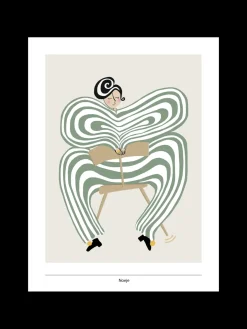 Noeje - Kunsttryk - Donna di Teatro, Grøn