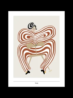 Noeje - Kunsttryk - Donna di Teatro, Terracotta