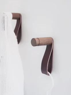 Nordic Function - More Hook (2 stk.) - Smoked Oak/Naturel Leather