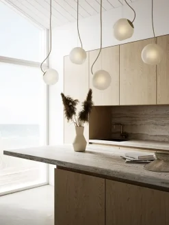 Nordic Tales - loftlampe Pendel - Bright Barocco - med creme kabel