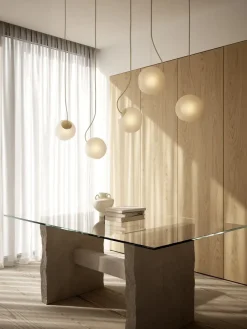 Nordic Tales - loftlampe Pendel - Bright Barocco - med creme kabel