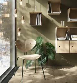 Nordic Tales - Træpendel - BRIGHT SPROUT -Smoked/røget eg (ledning m. fatning medfølger ikke)