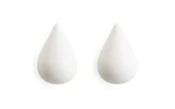 Normann Copenhagen - Dropit Hooks Large - 2 pcs - Hvid
