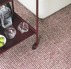 Normann Copenhagen - Flick Rug 170x240 cm - Off White/Burgundy