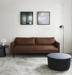 Normann Copenhagen - Hide Opbevarings Puf Small - Blå - Small