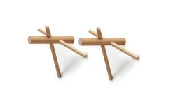 Normann Copenhagen - Sticks Hooks - 2 pcs - natur