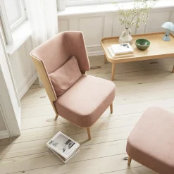 NovoForm - Ryg Pude - Serena - Silver Grey/ Lys Grå