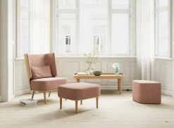 NovoForm - Ryg Pude - Serena - Silver Grey/ Lys Grå